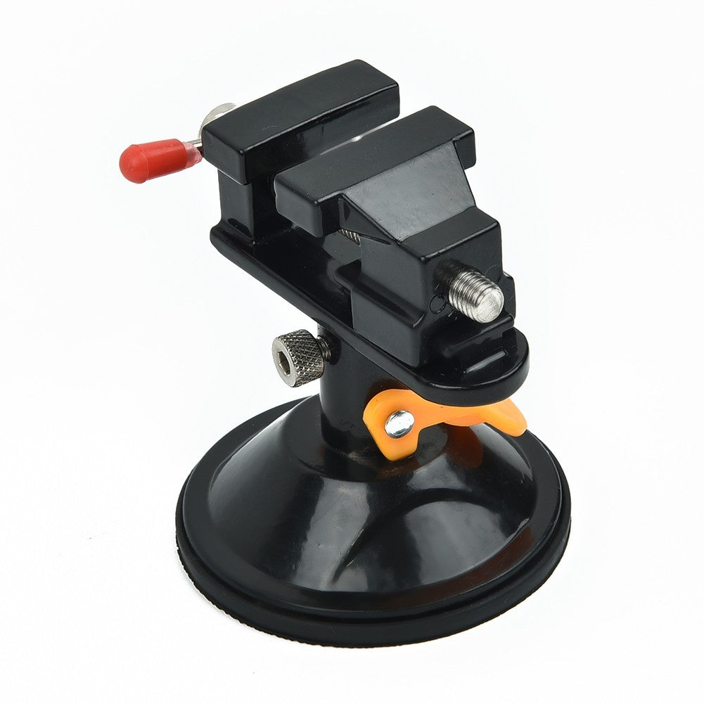 Portable Mini Bench Vise with Elastic Jaws for Jewelry Making Projects