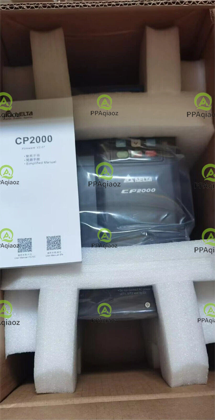 DELTA   VFD185CP43B-21  3PH/480V 18.5KW .INVERTER . IN OPEN BOX .