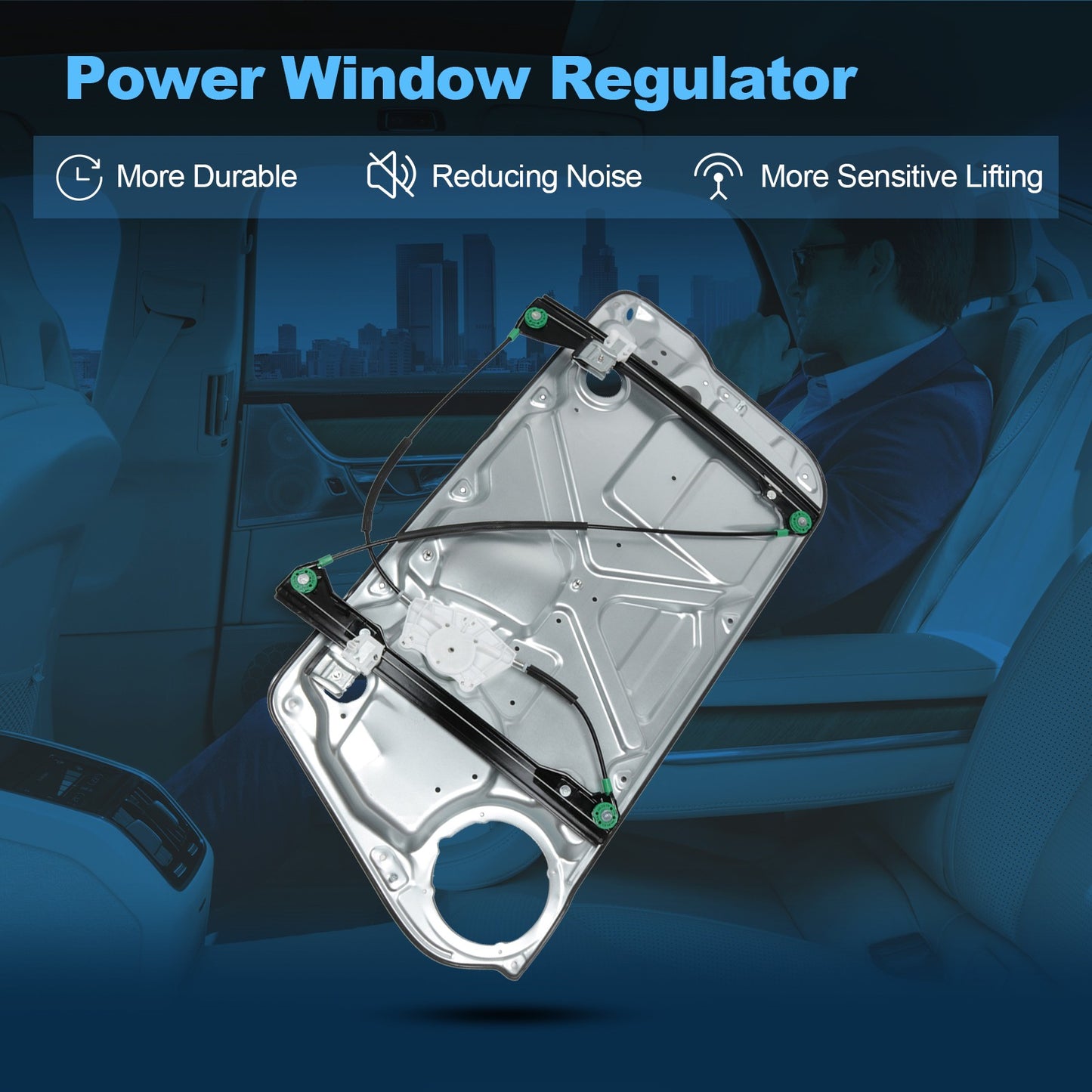 For 2003-2010 VW Beetle Front Left Power Window Regulator Without Motor