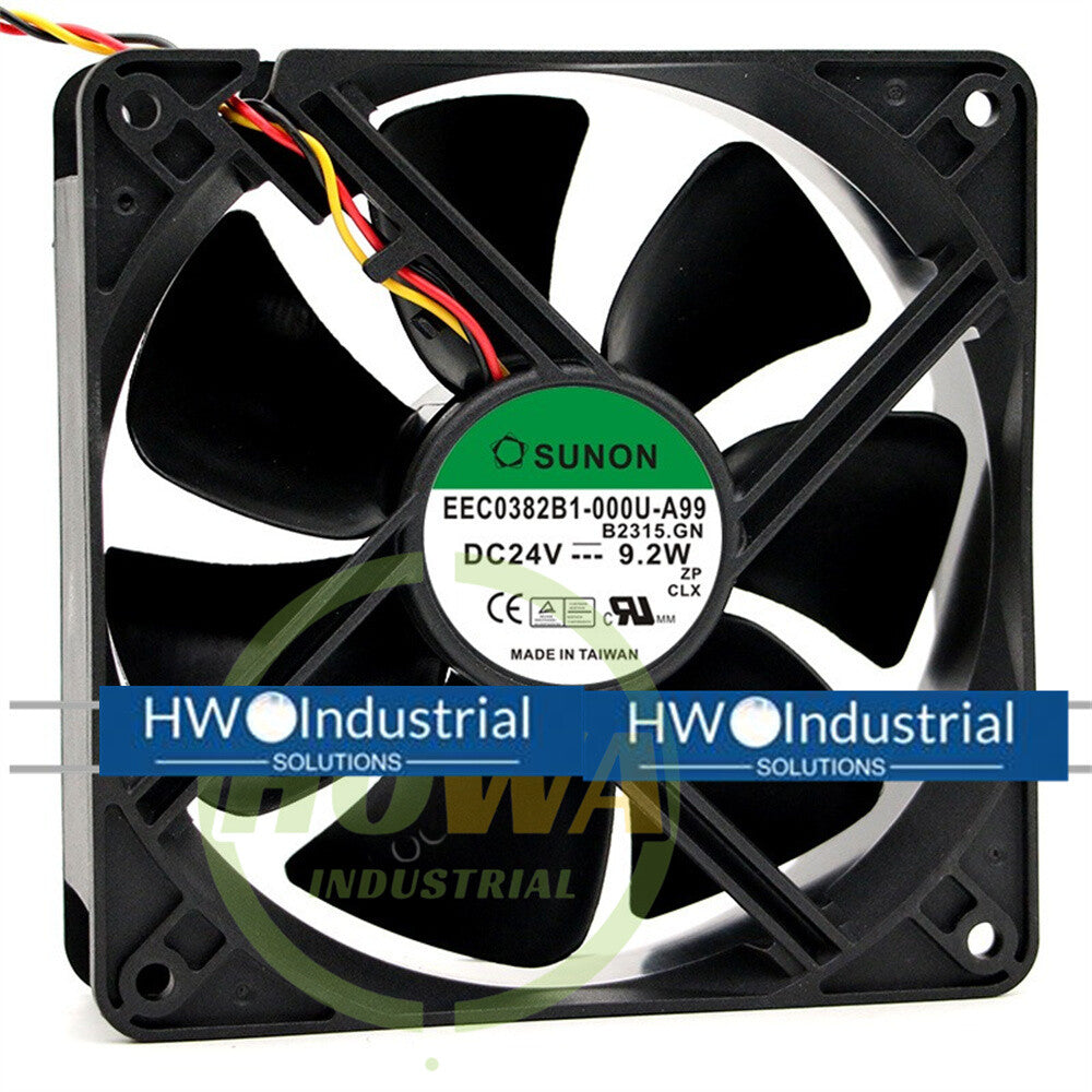 1/piece EEC0382B1-0000U-A99 3-Wire SUNON 12CM 24V 9.2W Axial Flow Cooling Fan