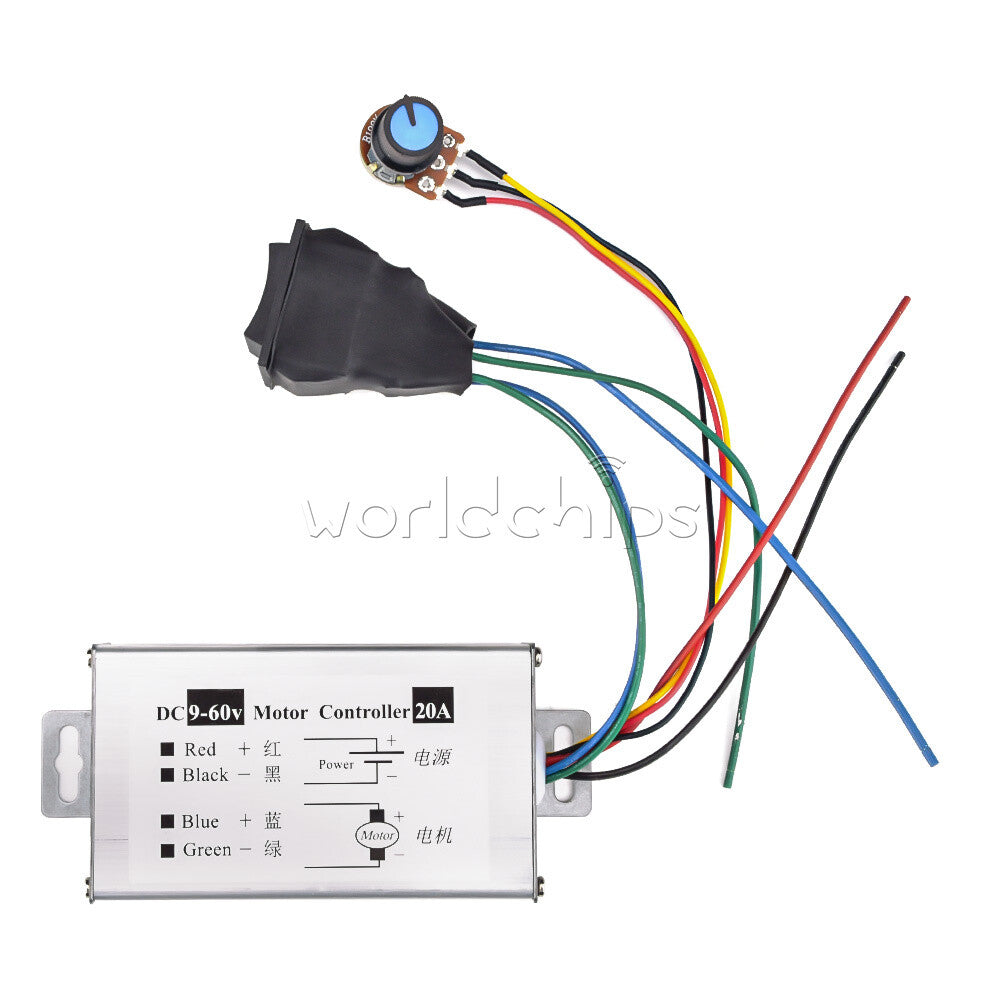 Motor Speed Governor DC 9V-60V Pulse Motor Driver PWM Control Board Module