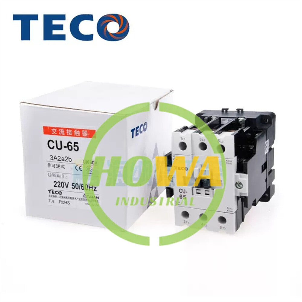 1/piece  TECO AC contactor CU-65 3A2a2b 220VAC Coil Voltage