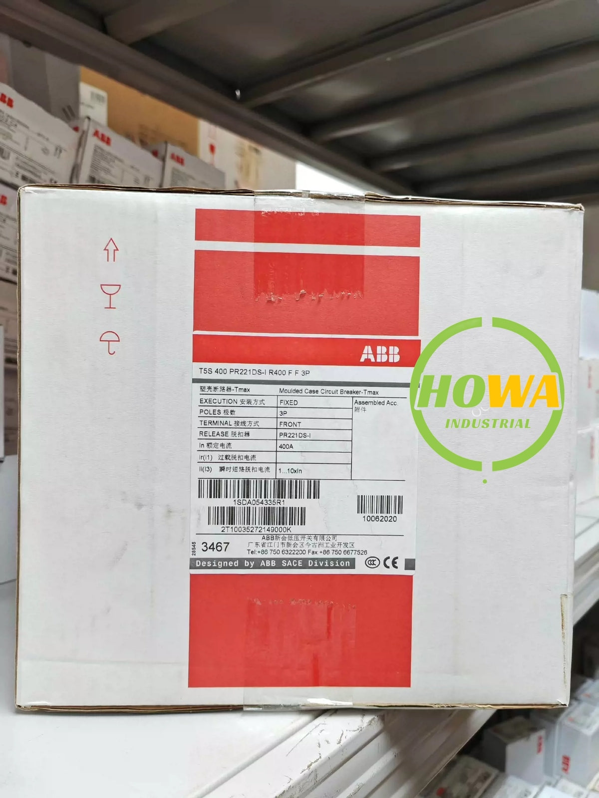 1/piece  ABB 3P 400A Molded Case Circuit Breaker T5S400 PR221DS-I R40