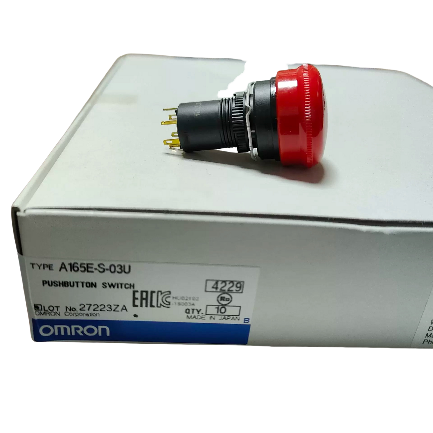 10 Piece/Box  OMRON Emergency Stop Switch A165E-S-03U