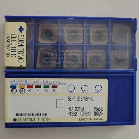 10PC/Box  FOR SUMITOMO SEMT13T3AGSN-G ACP300 Carbide Inserts