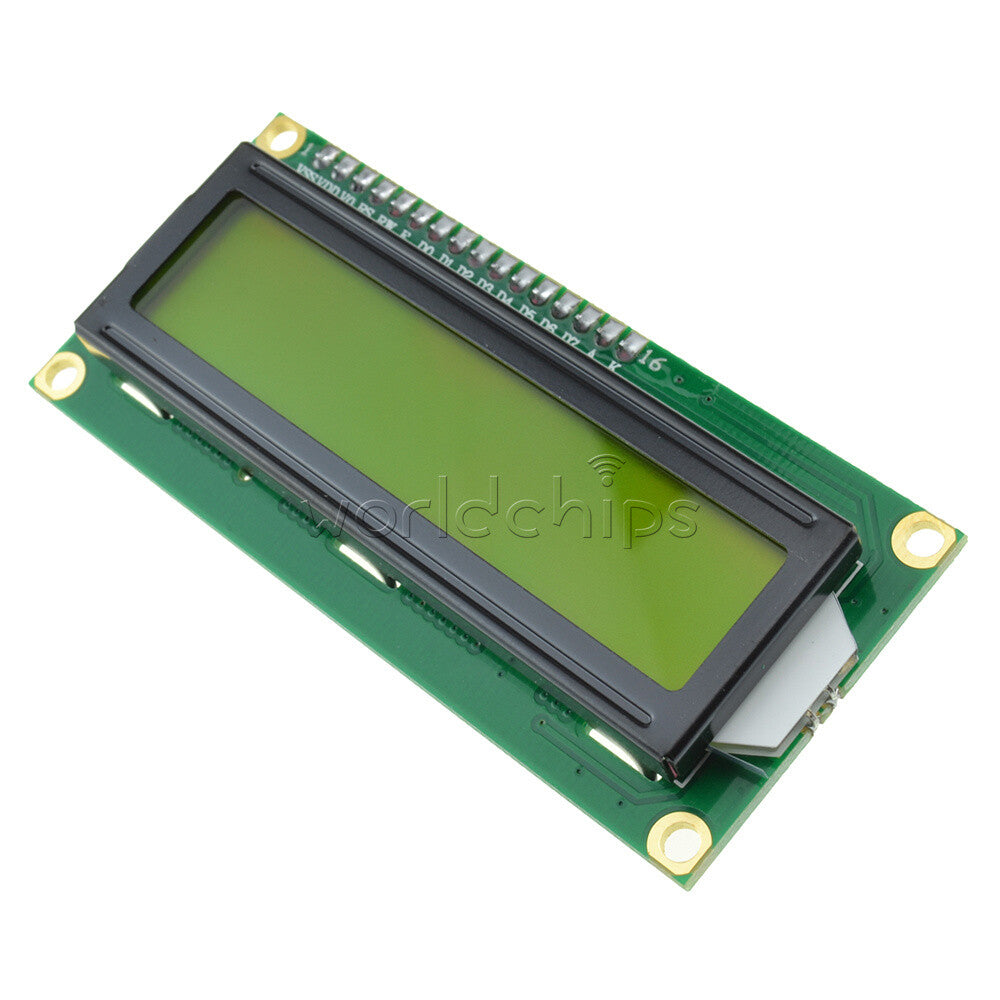 10PCS Yellow Backlight 16x2 1602 HD44780 Character LCD Display Module
