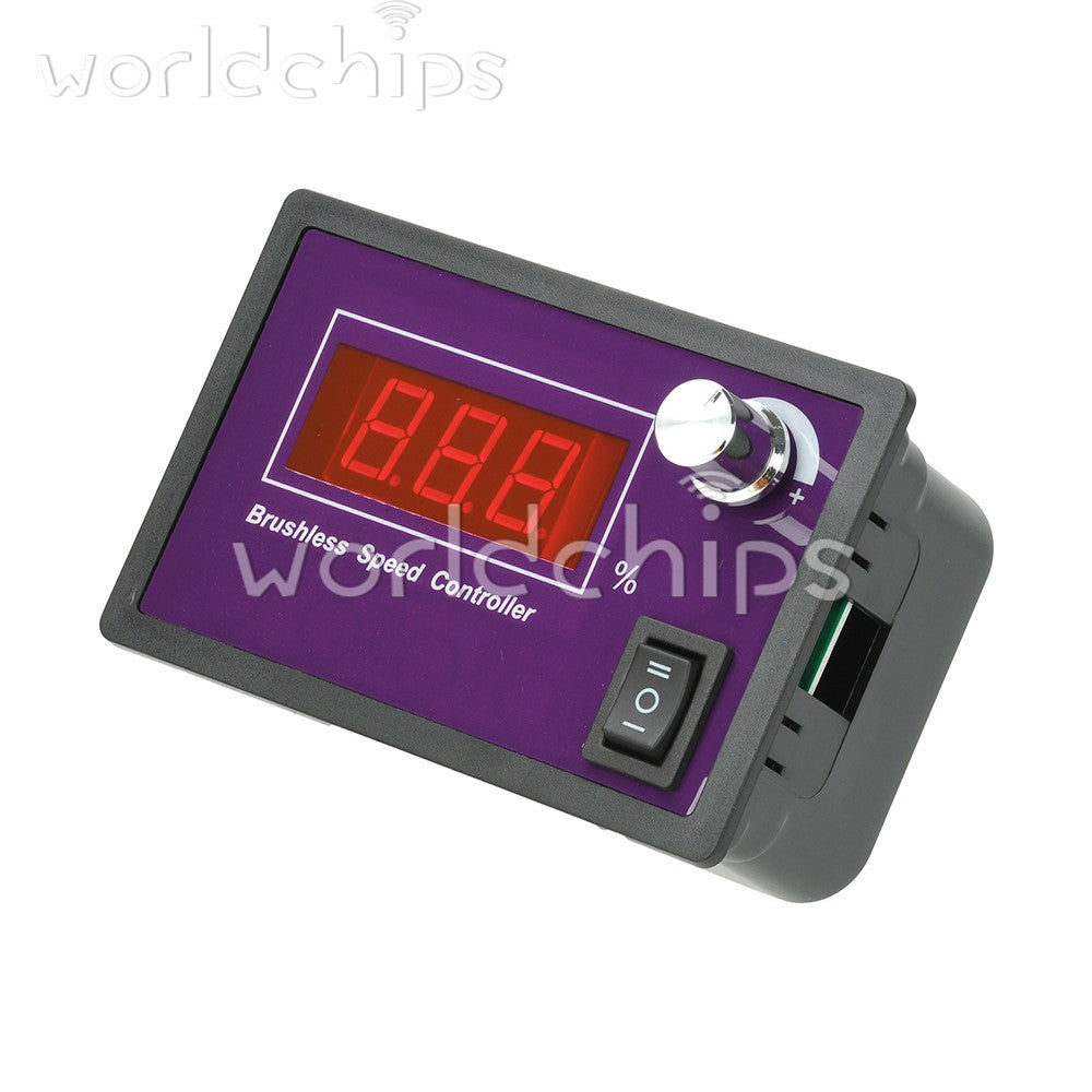 10-55V15A Brushless DC Speed Controller 3-Phase Motor Controller Forward/Reverse