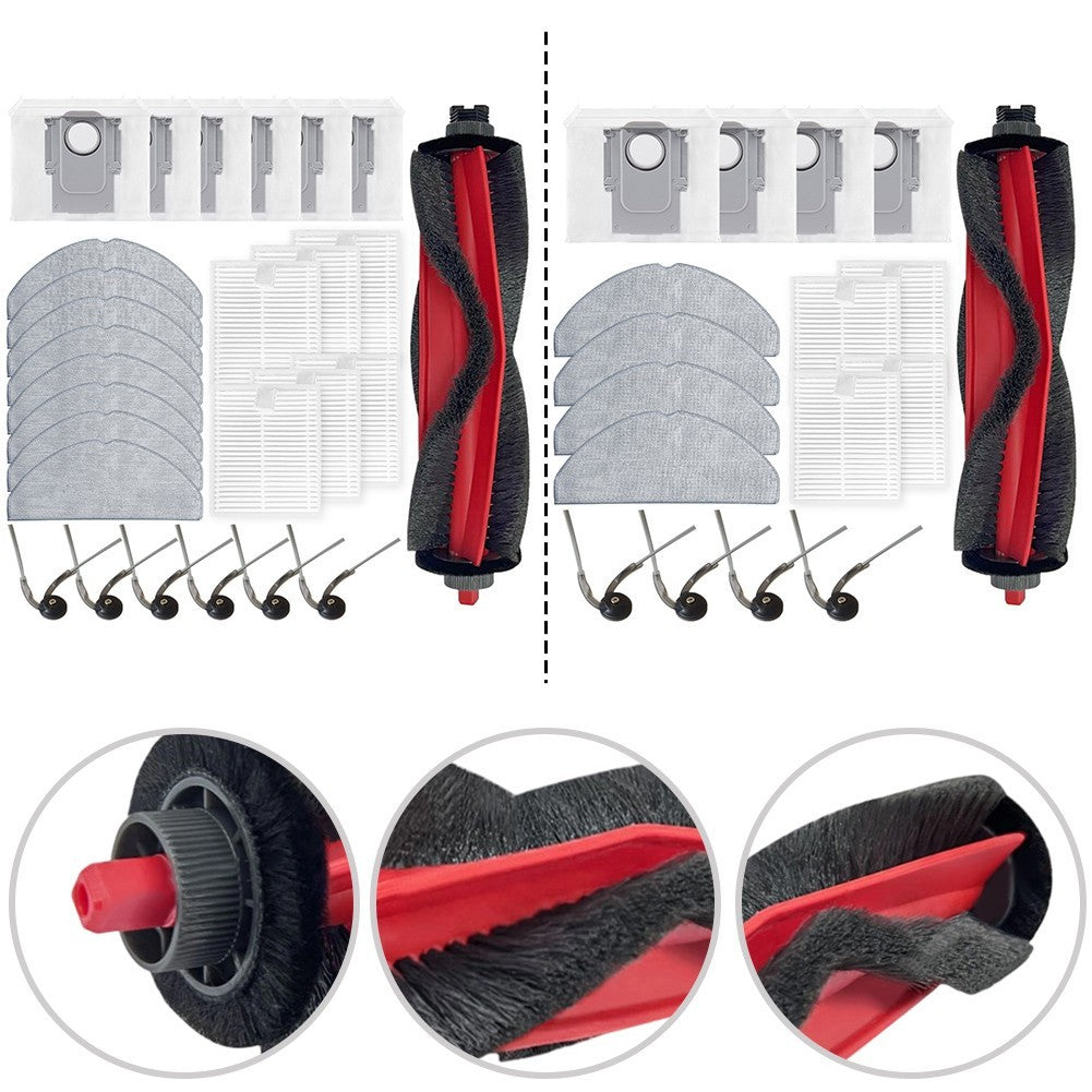 Replacement Parts Set for Roborock For Q7 M5+ For Q7 TF+ with Brushes and Bags