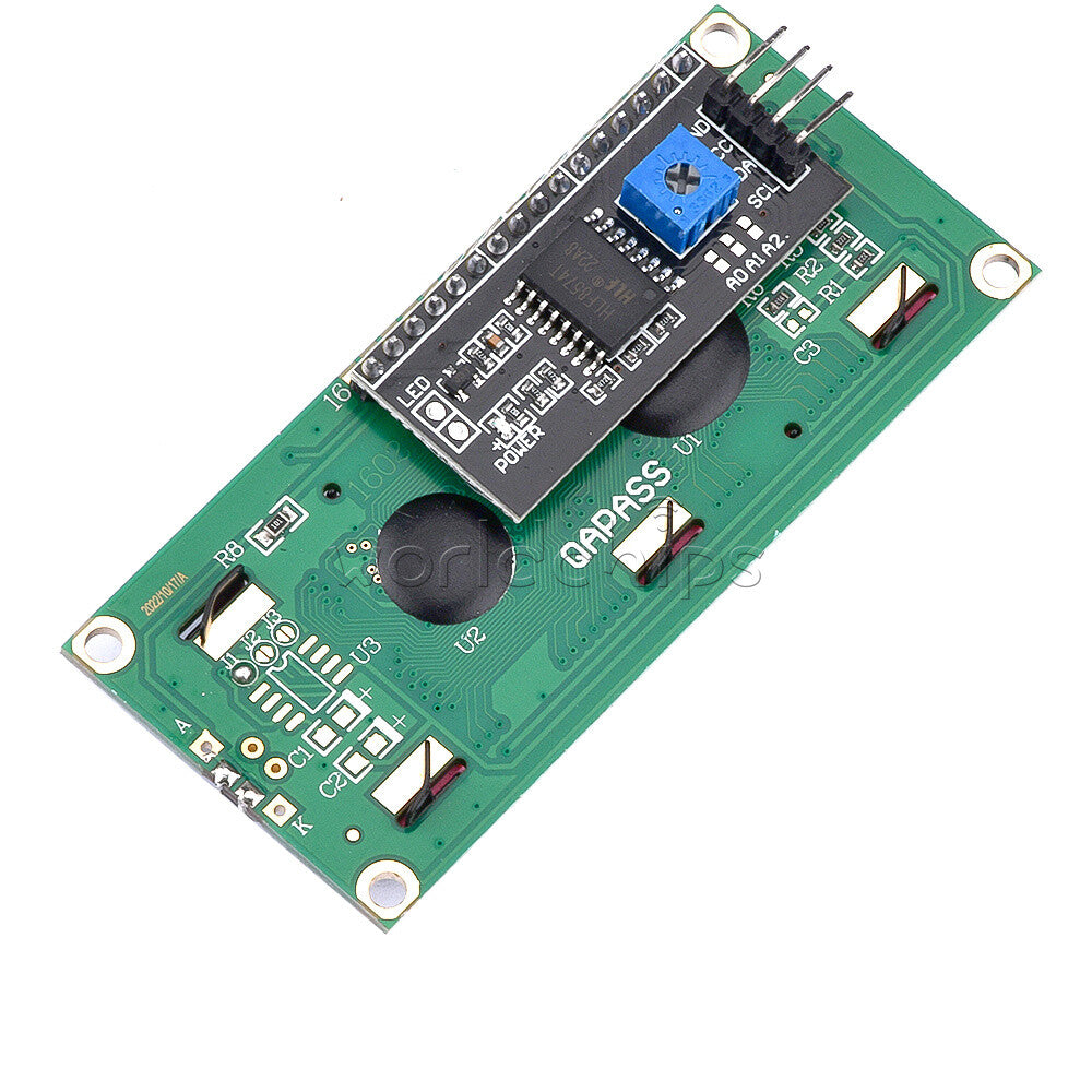 5PCS Blue Display IIC/I2C/TWI/SPI Serial Interface 1602 16X2 LCD Module TOP