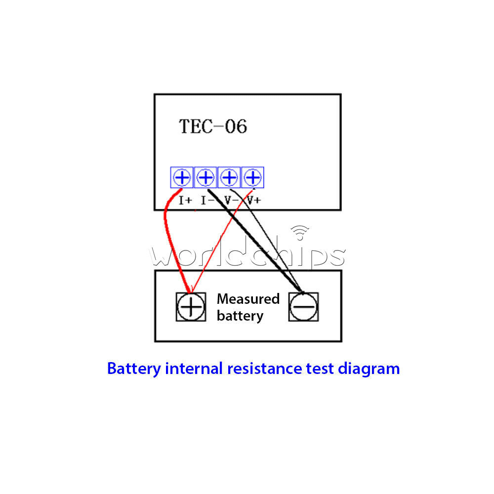 TEC-06 Battery Capacity Tester 16W Electric Load Max 500AH LED Display with Fan