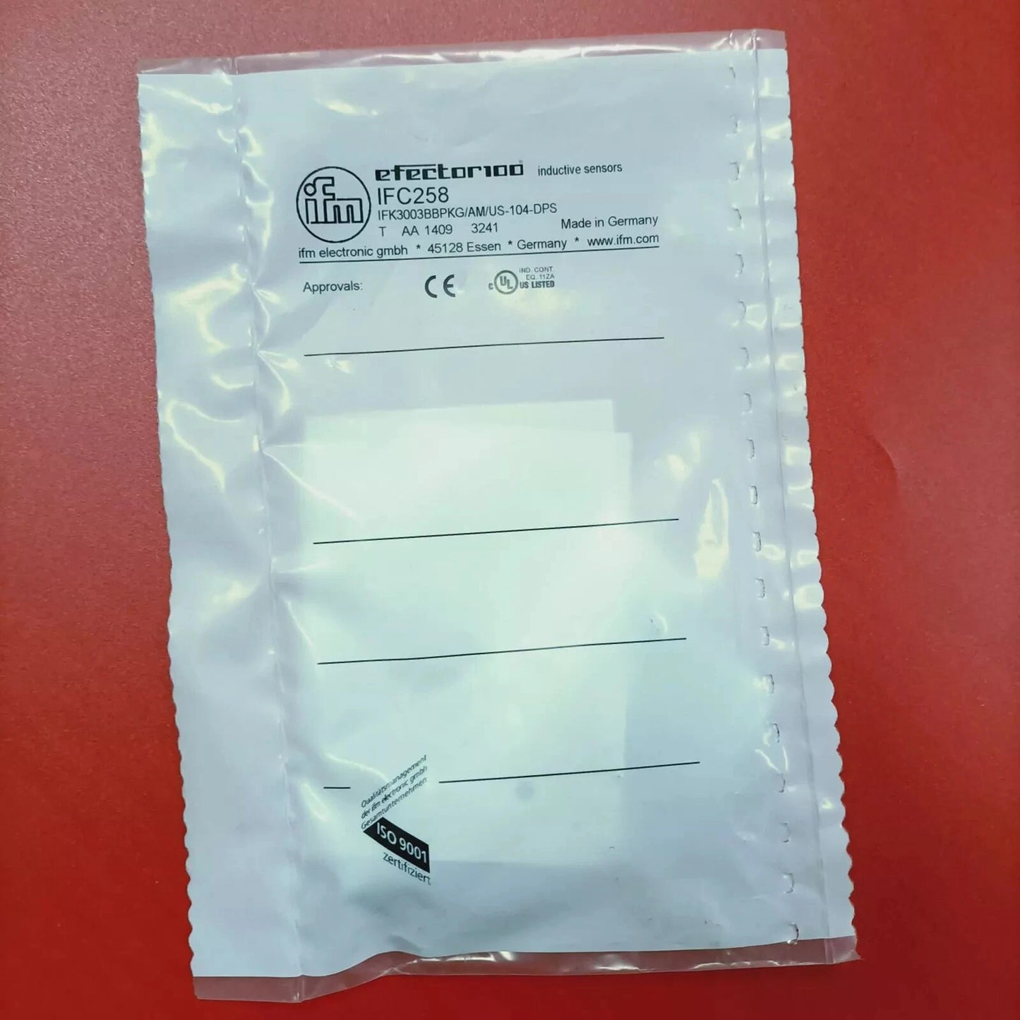 IFM IFC258 IFK3003BBPKG/AM/V4A/US-104 Proximity Switch Sensor #P