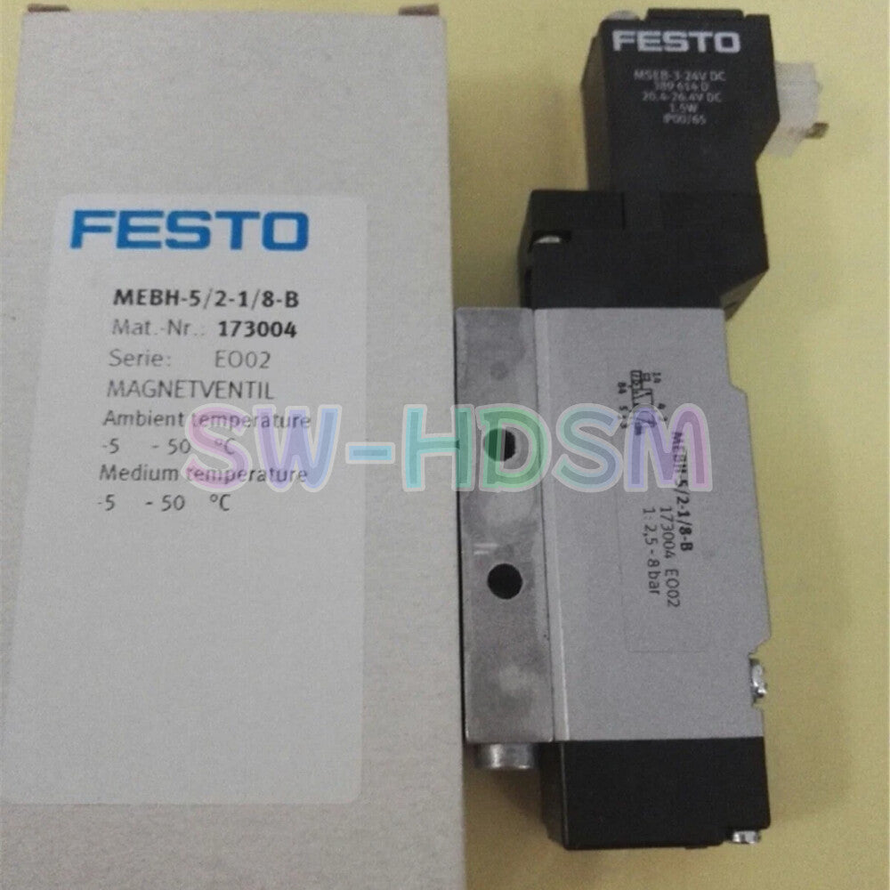 1PCS  For FESTO MEBH-5/2-1/8-B 173004 Solenoid Valve freight free