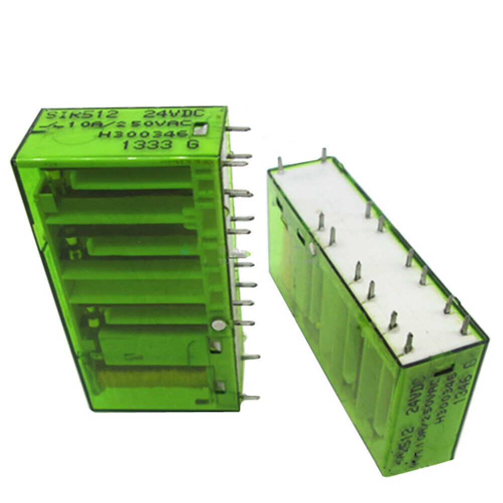 2Pcs ELESTA SIP512 24VDC Power Relay 14Pins 10A 250V