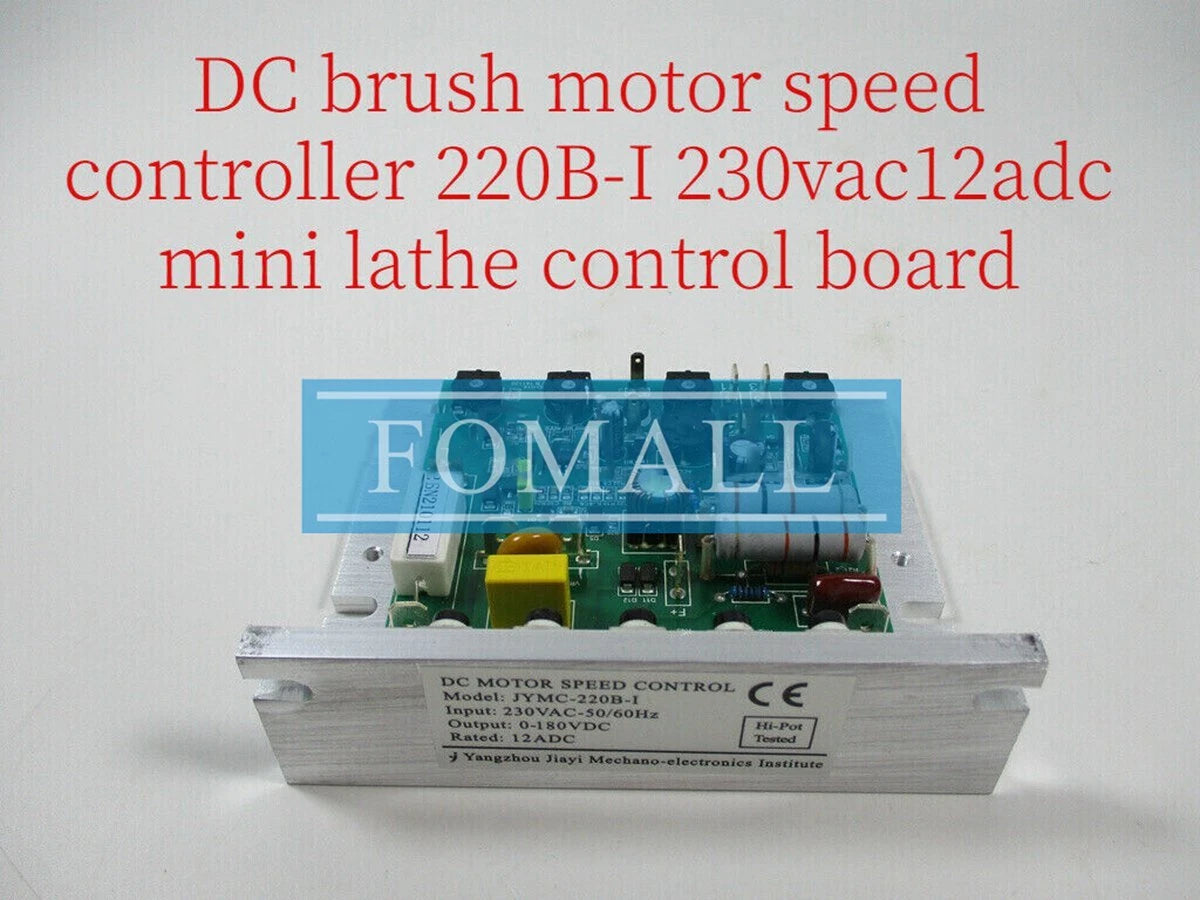 DC Brush Motor Speed Controller JYMC-220B-I 230VAC Mini lathe Control Board