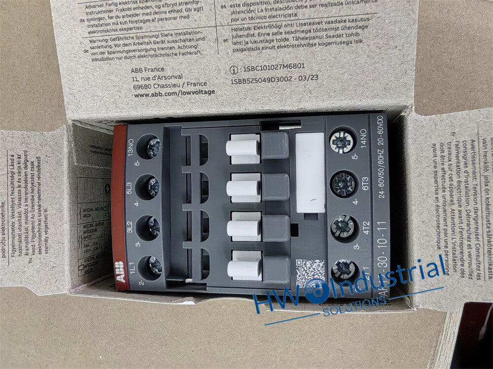 1PC  ABB AF12-30-10-11 Contactor 24-60V50/60HZ 20-60VDC