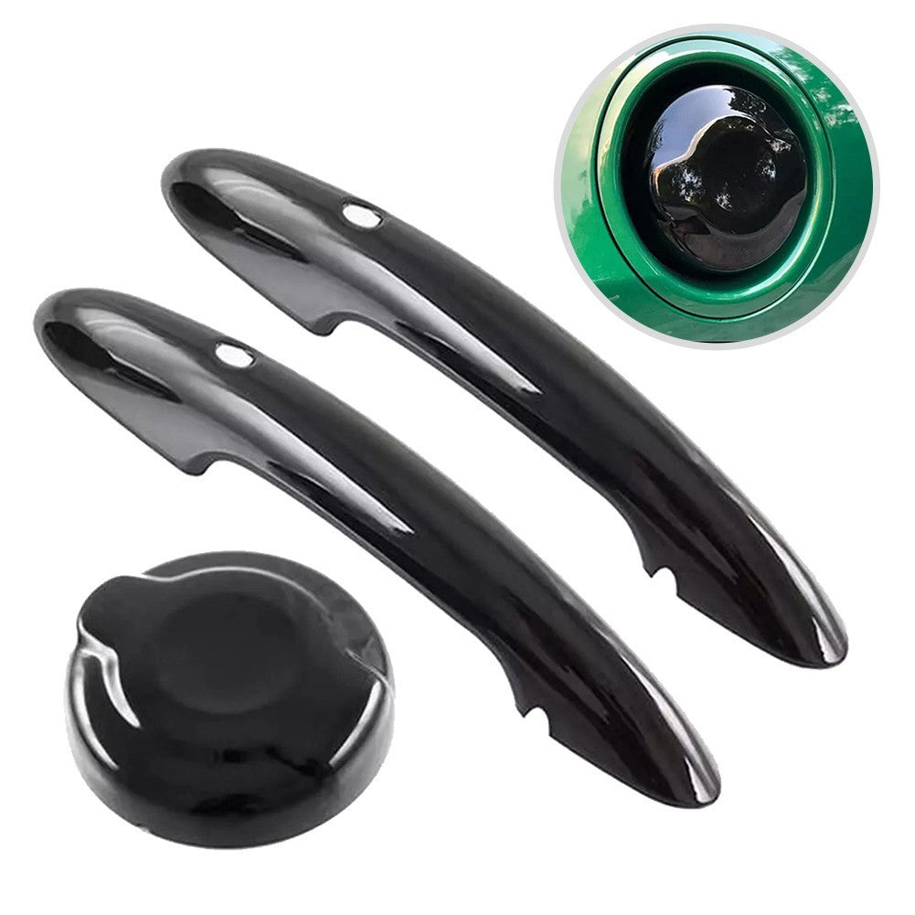 Glos Black Fuel Tank Cap Cover for MINI For Cooper F55 F56 F57 2015 2023