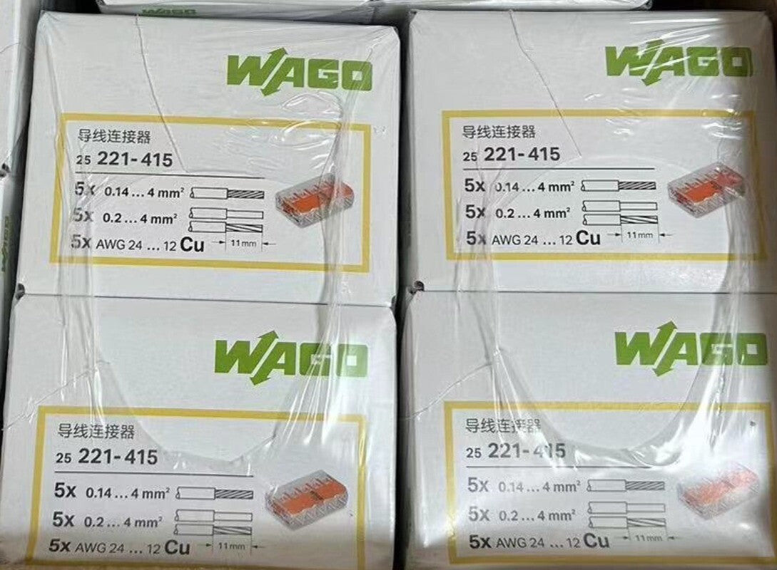 25pcs WAGO Wiring Terminals   221-415