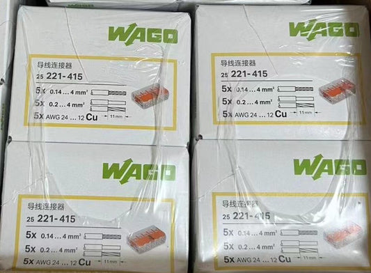 25pcs WAGO Wiring Terminals   221-415