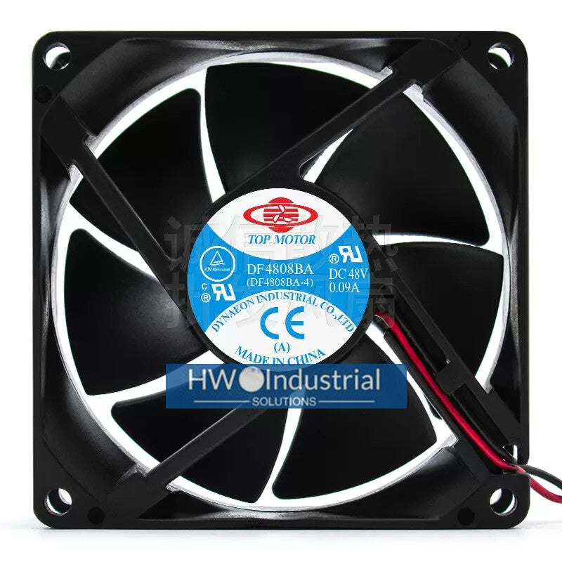 DF4808BA-4 48V 0.09A 8CM 8025 Control Cabinet Inverter Cooling Fan