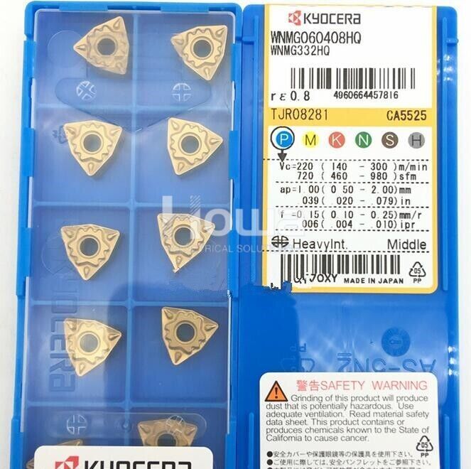 10pcs/Box Kyocera WNMG060408-HQ CA5525 WNMG332HQ Carbide Inserts Turning Blade
