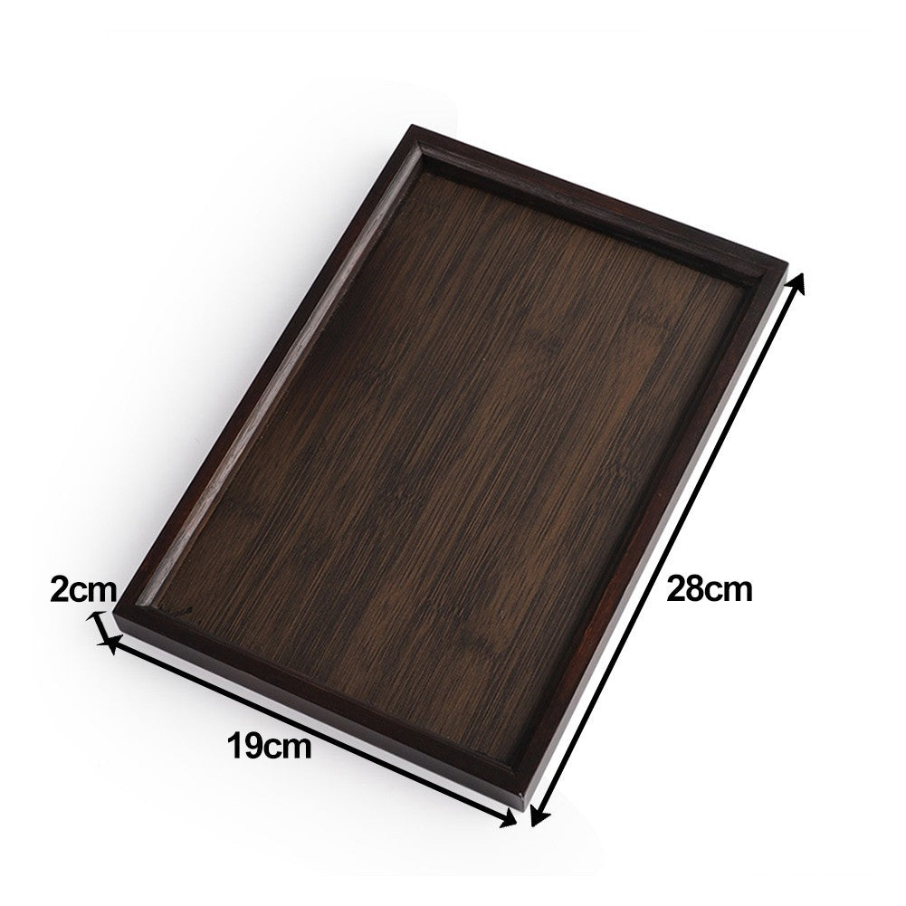Rustic Wood Serving Tray for Coffee and Pastries Decorative and Functional