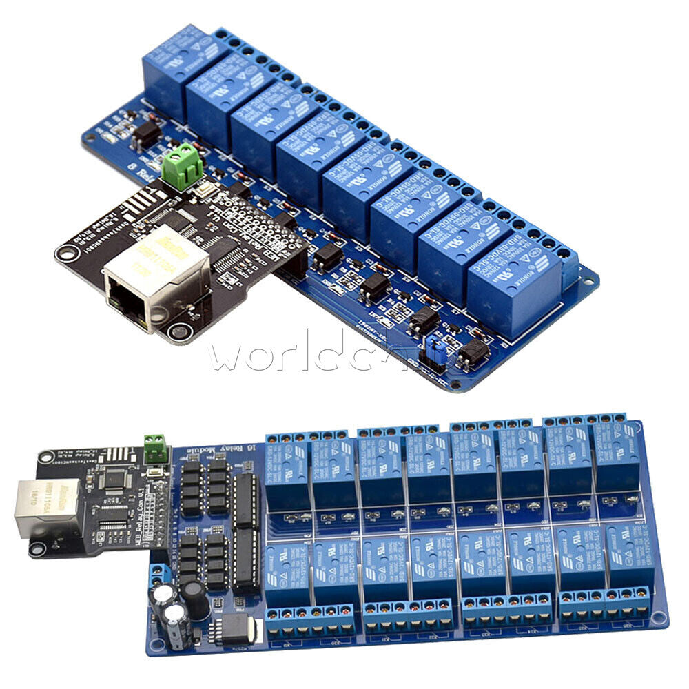 Ethernet control module 8/16 Channel relay controller board With RJ45 interface