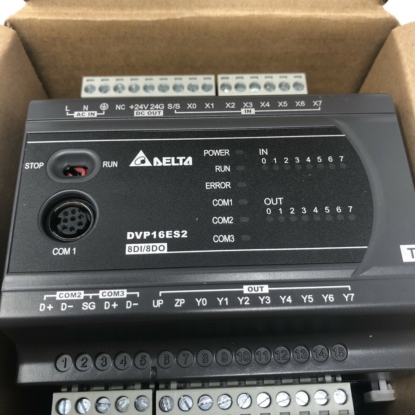 1pcs  Delta DVP16ES200T PLC Processors