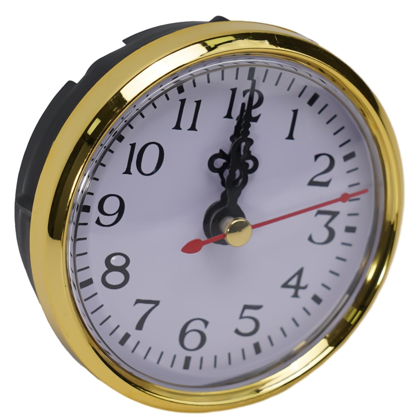High Quality Gold Trim Quartz Clock Insert Arab Numerals Multiple Sizes