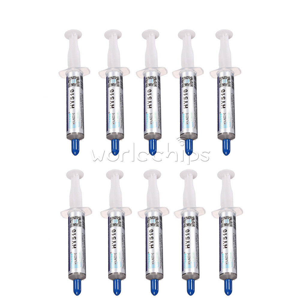 10PCS HY510 30g Grey Thermal Conductive Grease Paste For GPU CPU Chipset Cooling