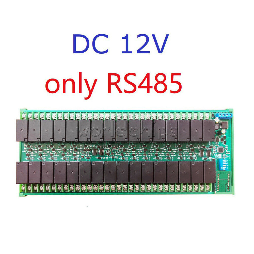 DC 12V/24V 20A 32CH RS485/Ethernet Modbus Rtu Relay Board For PLC IO Board