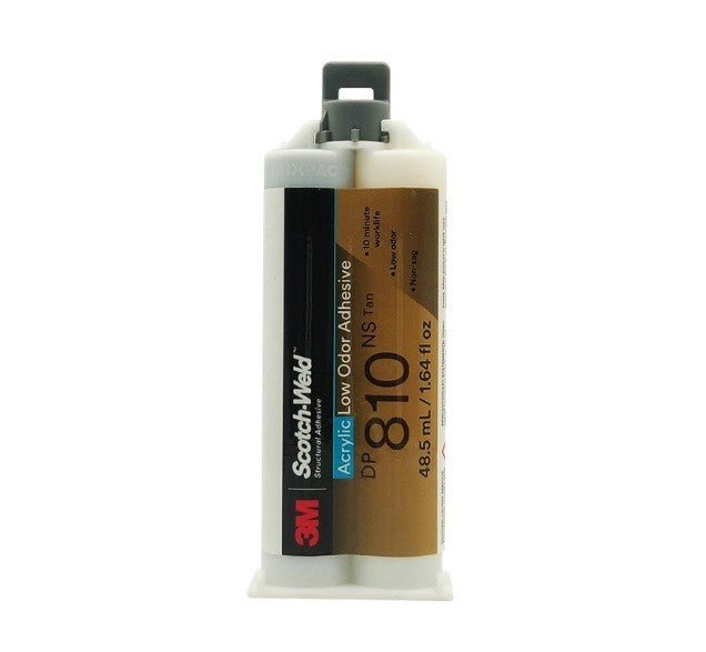 3M Scotch-Weld Acrylic Low Odor Adhesive DP810NS Tan 48.5 mL /1.64 oz