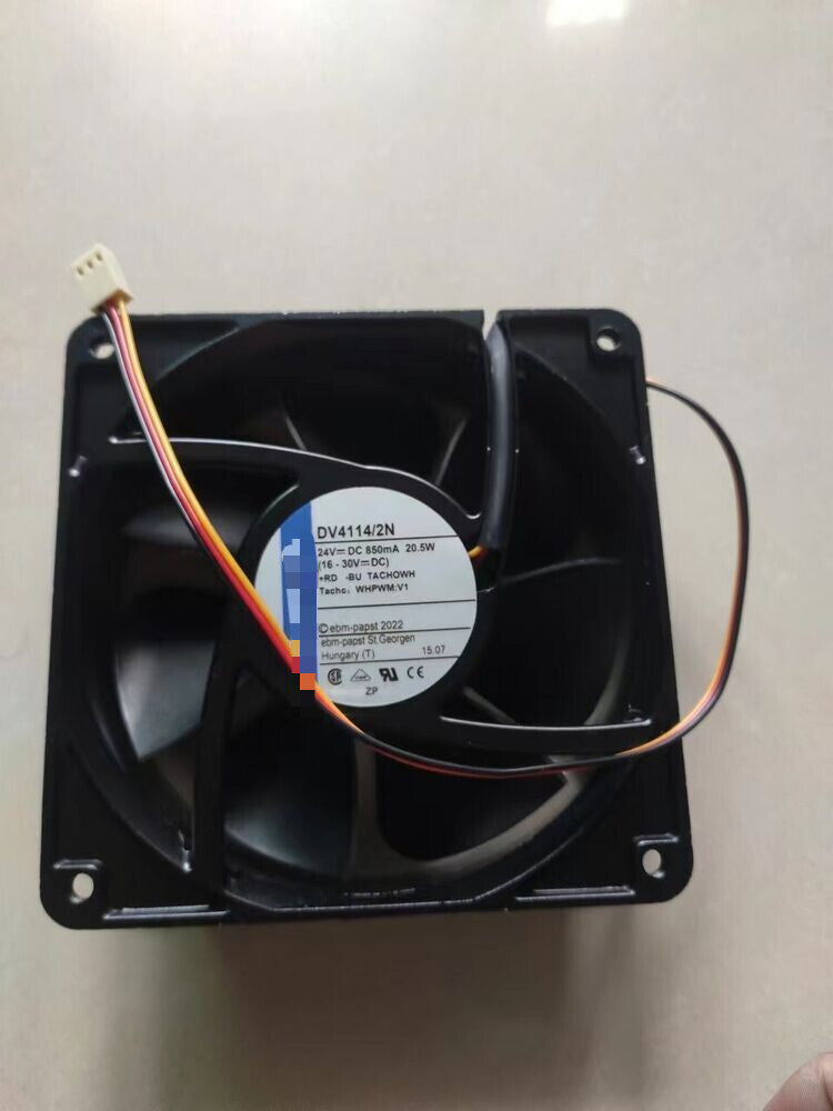1 PCS Cooling Fan DV4114/2N DC24V 20.5W 12038 12CM 3 wire Aluminum frame fan