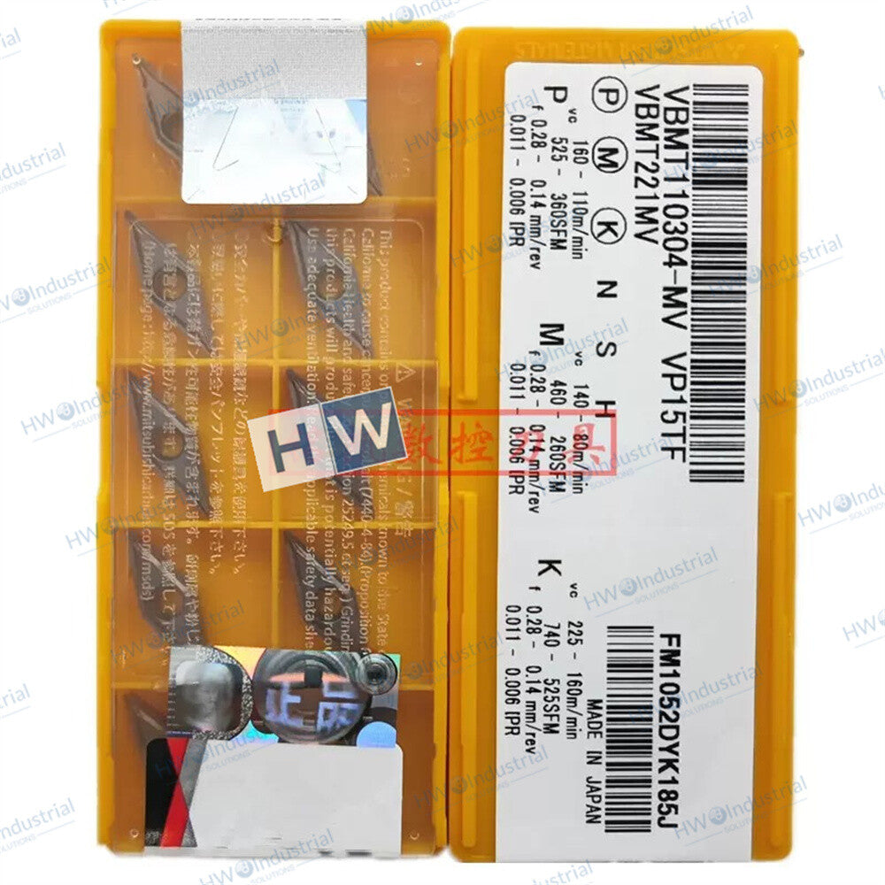 10piece/Box VBMT110304-MV VP15TF Mitsubishi CNC Inner Hole Boring Machine Blade