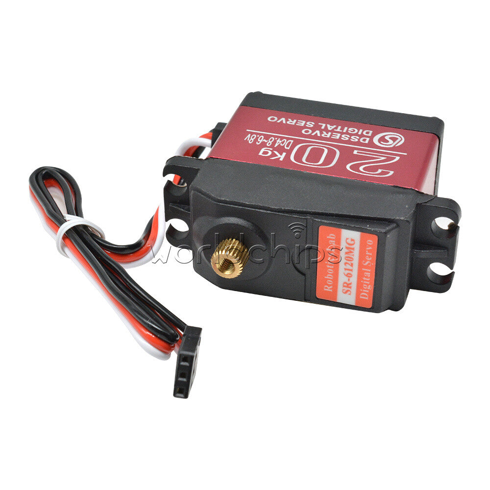 20kg Metal Steering Gear Digital RC Servo Motor 180 Degree High Torque