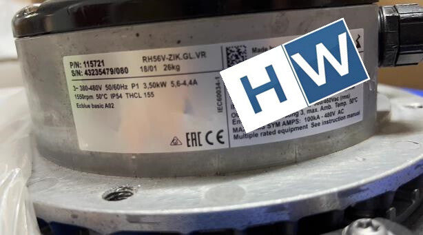 1PC for RH56V-ZlK.GL.VR 380V-480V   Equipment Fan (Expedited )