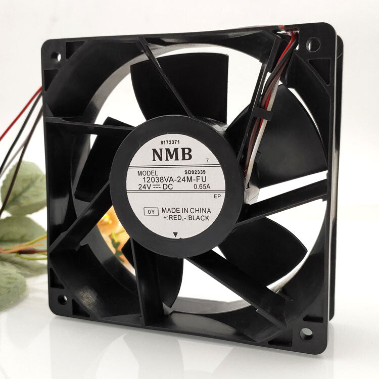 1pc NMB 24V 0.65A 12038VA-24M-FU 12038 12CM Converter Cooling Fan