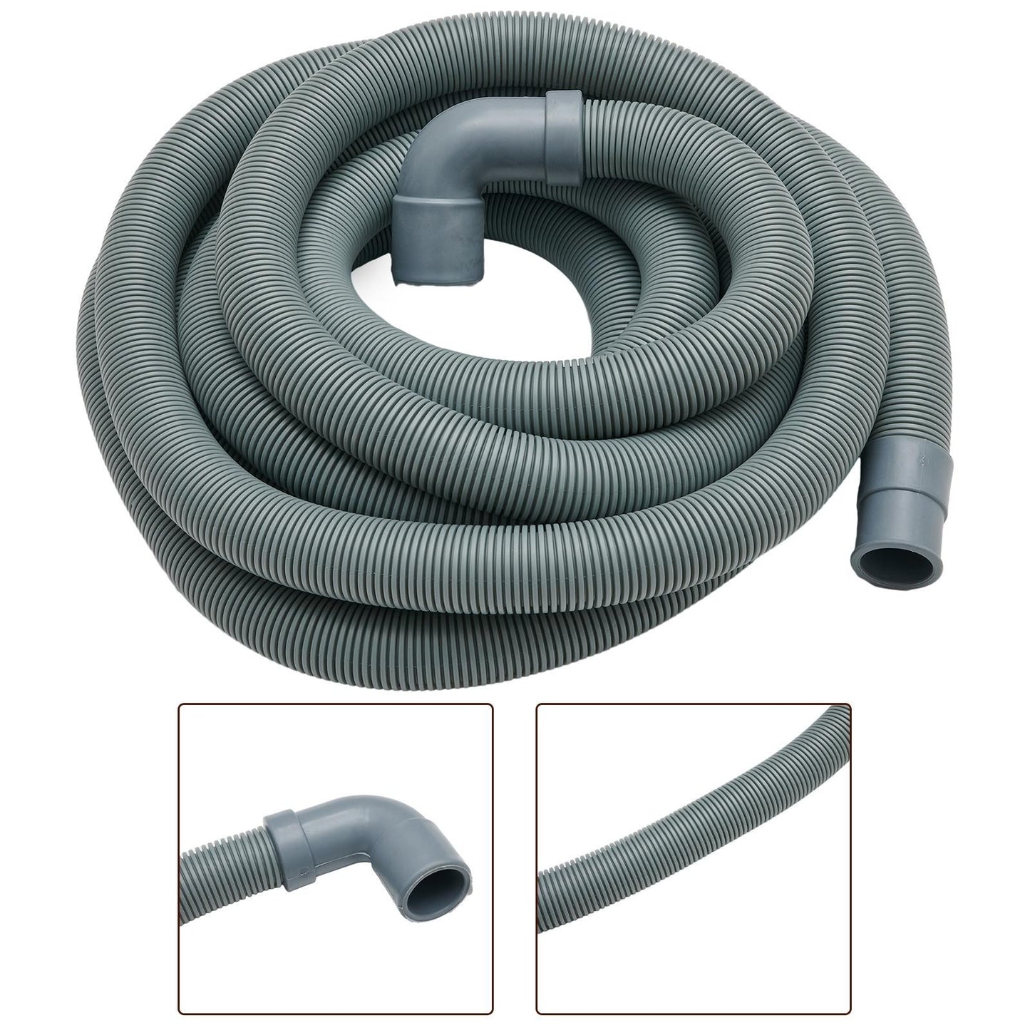Washing Machine Hose Water Fill Pipe / Drain Outlet Hose Extension Kit 157.5