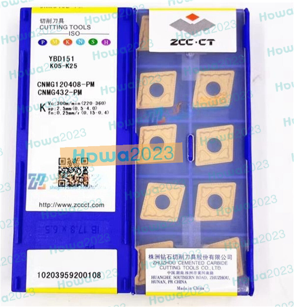 10Pcs/Box CNMG120408-PM YBD151 CNMG432-PM CNC Turning Blade Carbide Inserts