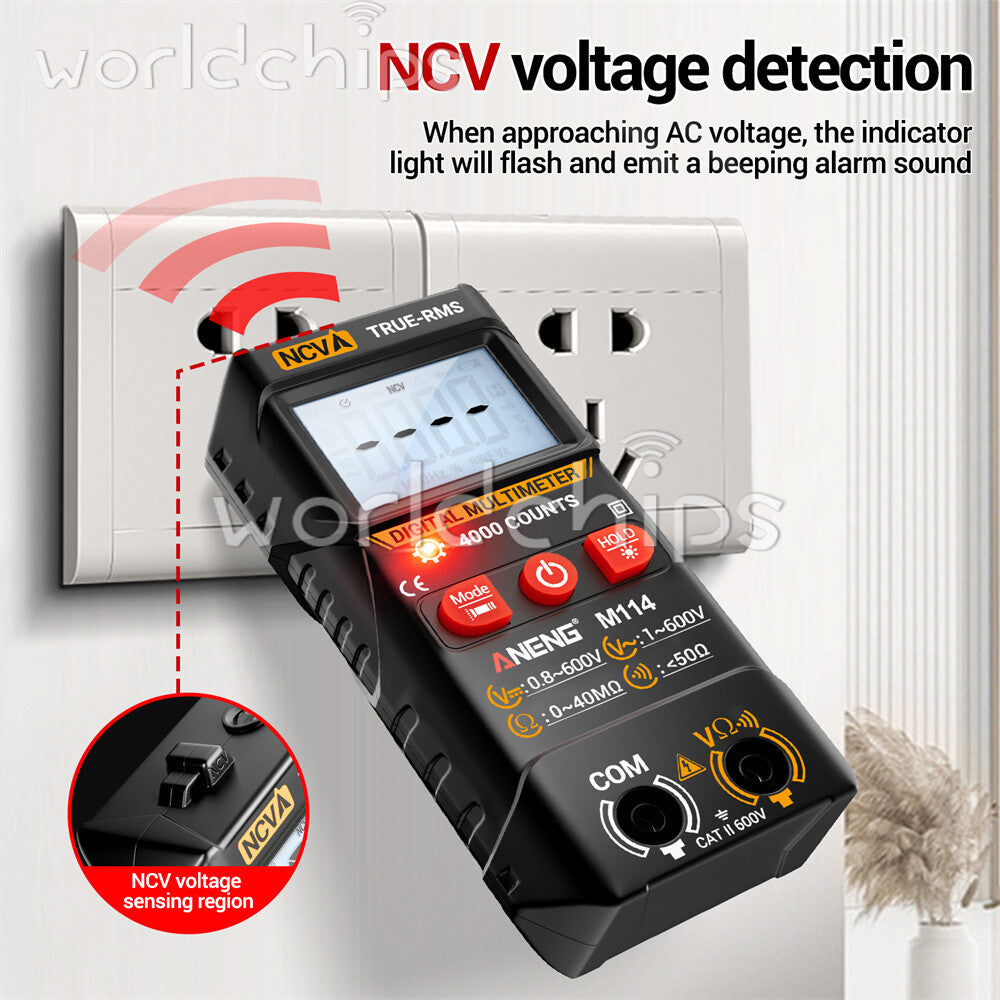 ANENG Digital Multimeter Automatic Voltmeter NCV Resistance Electrician Tester