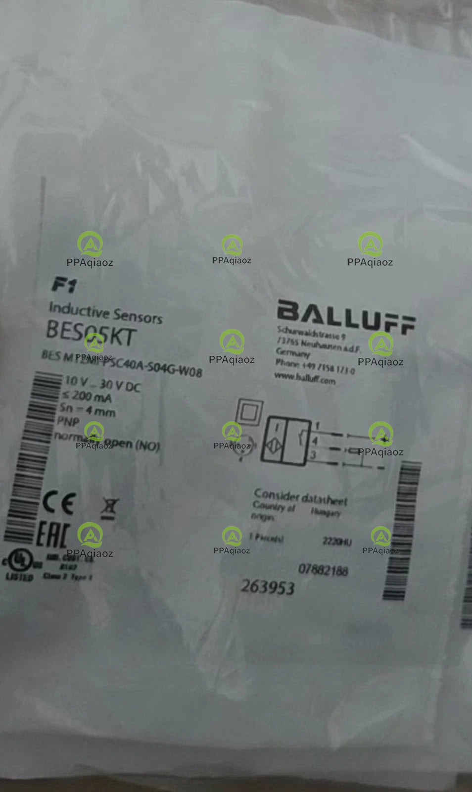 1Pcs    BALLUFF BES M12MI-PSC40A-S04G-W08（BES05KT）sensor Free transport