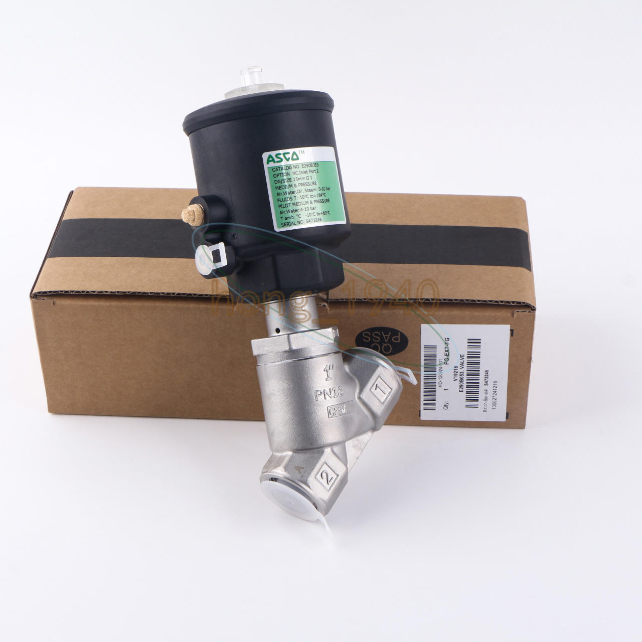 1 PCS  ASCO pneumatic angle seat valve E290B053 Free Shipping