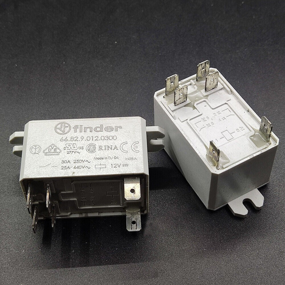 1PCS Finder 66.82.9.012.0300 12VDC Electromagnetic Relay 30A 250VAC 6Pins