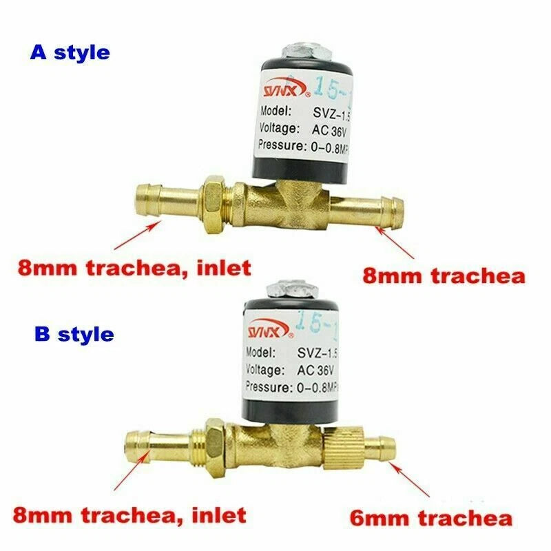1x VZ1.5 VZCT2.2 220V DC24AC36 Solenoid valve inverter argon arc welding machine