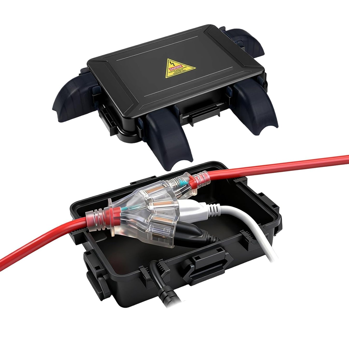 Small Outdoor Electrical Box,Waterproof Extension Cord Cover(Inner 7.3 * 5.1 * 1
