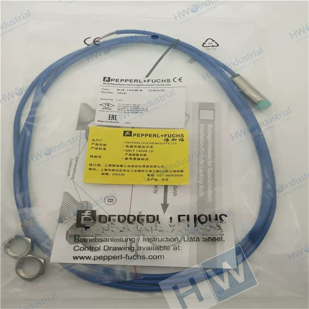 1/Piece NJ4-12GM-N  P +Fuchs Proximity Switch Sensor