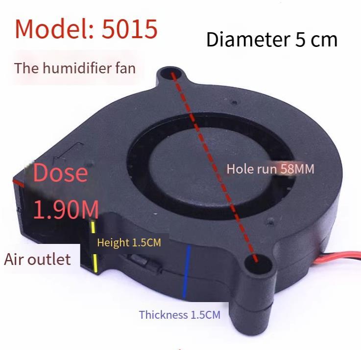 1PC SANLY SF5015SL 12V 0.06A 5cm turbo blower Cooling Fan