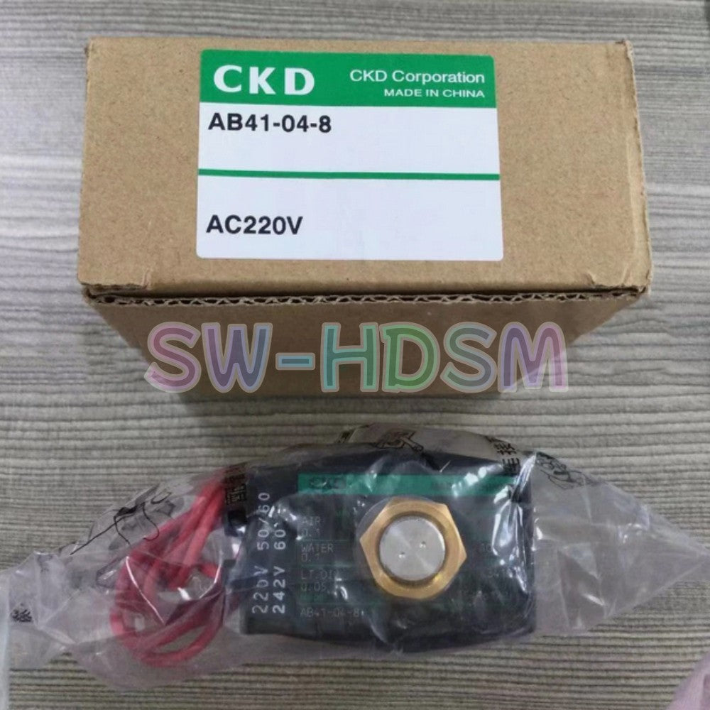 1PCS  FOR CKD AB41-04-8-AC220V Solenoid Valve Freight Free