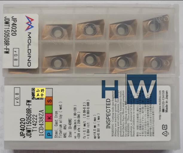 10PCS/box MOLDINO CNC Blade JDMT150508R-FW JP4020