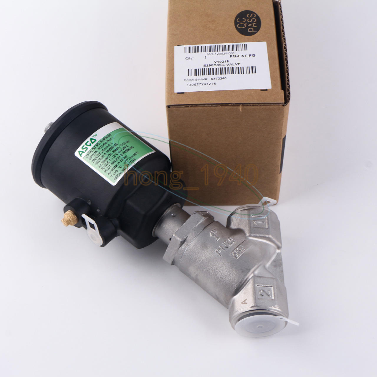 1 PCS  ASCO pneumatic angle seat valve E290B053 Free Shipping