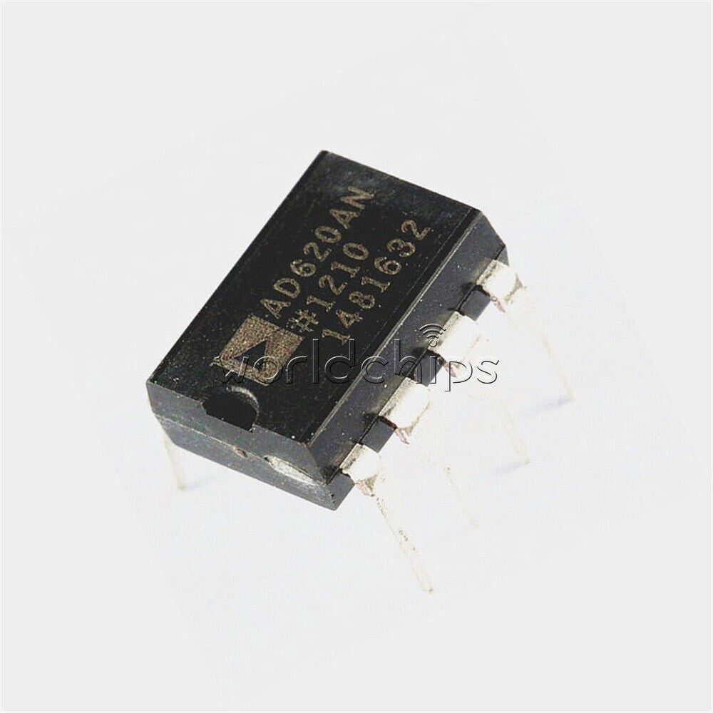 10PCS  AD620 AD620AN DIP-8  IC Instrumentation Amplifier